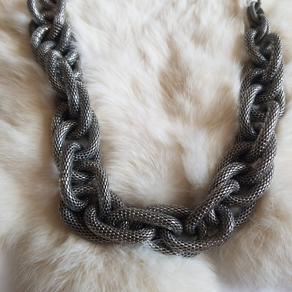 Braided Collar Statement Necklace - image 4